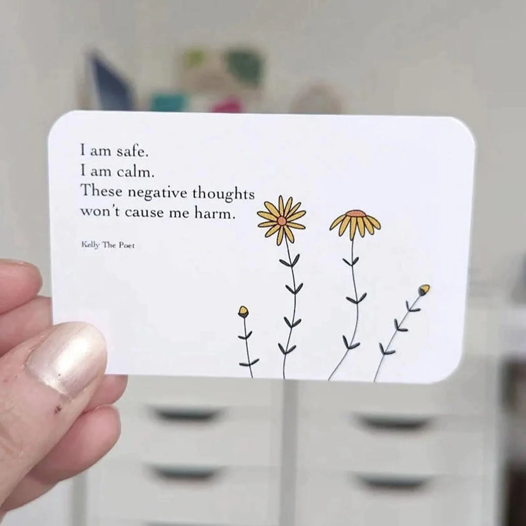 Anxiety Affirmation Cards – Pocket Support Pack (10 Positive Mental Health Cards