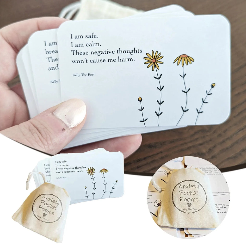 Anxiety Affirmation Cards – Pocket Support Pack (10 Positive Mental Health Cards