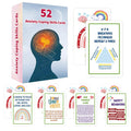 52 Double Sided Mental Health Cards Portable Feelings Emotions Learning Tool for Social Situations Stress Management Mind Brain