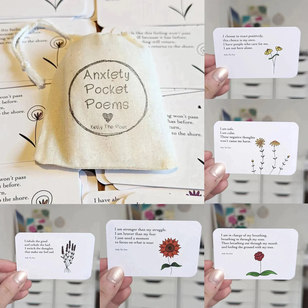 Anxiety Affirmation Cards – Pocket Support Pack (10 Positive Mental Health Cards
