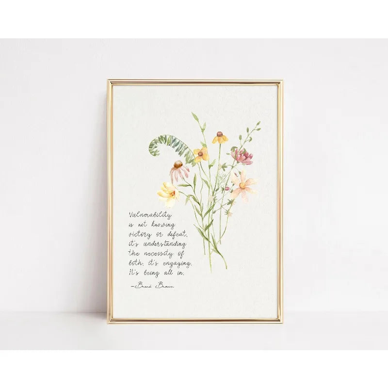 Mental Health Therapy Psychology Quote Poster Carl Jung Carl Rogers Brene Brown Botanic Canvas Painting Wall Art Room Home Decor