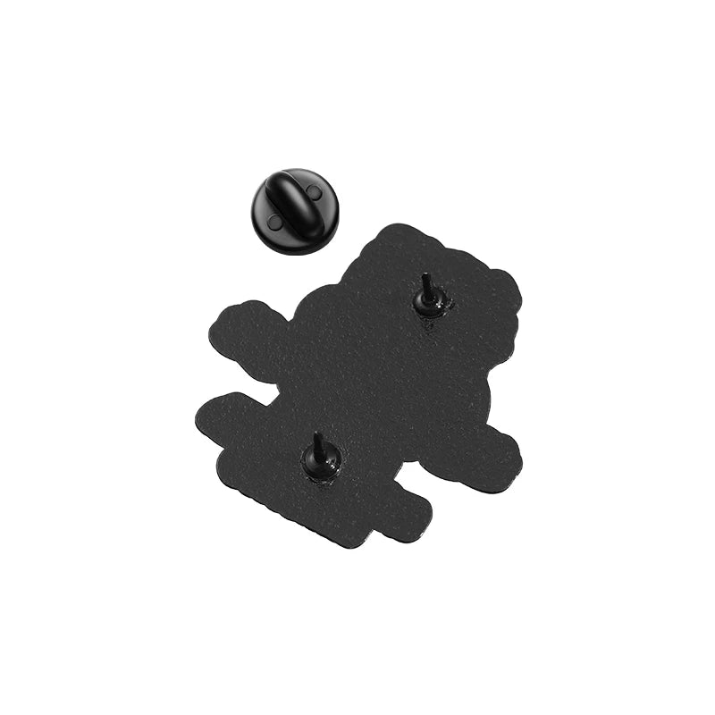 Cute Brain Enamel Pin – Mental Health Aesthetic Brooch for Bags, Jackets & Backpack